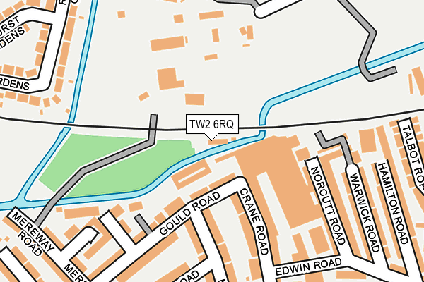TW2 6RQ map - OS OpenMap – Local (Ordnance Survey)