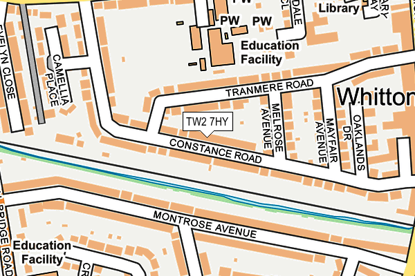 TW2 7HY map - OS OpenMap – Local (Ordnance Survey)