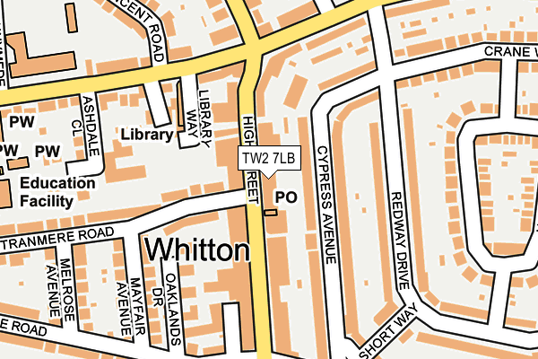 Map of CUTTING EDGE SALOON LTD at local scale