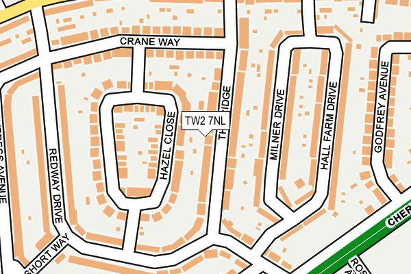 TW2 7NL map - OS OpenMap – Local (Ordnance Survey)