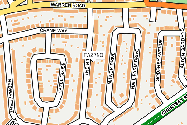 TW2 7NQ map - OS OpenMap – Local (Ordnance Survey)