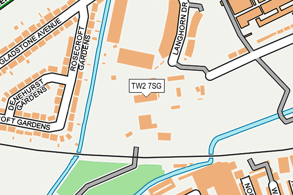 TW2 7SG map - OS OpenMap – Local (Ordnance Survey)