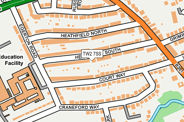 TW2 7SS map - OS OpenMap – Local (Ordnance Survey)