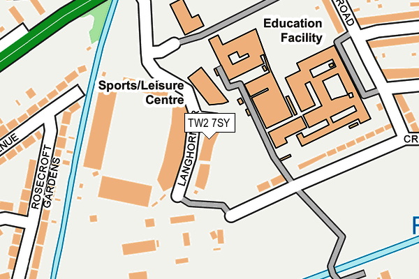 TW2 7SY map - OS OpenMap – Local (Ordnance Survey)