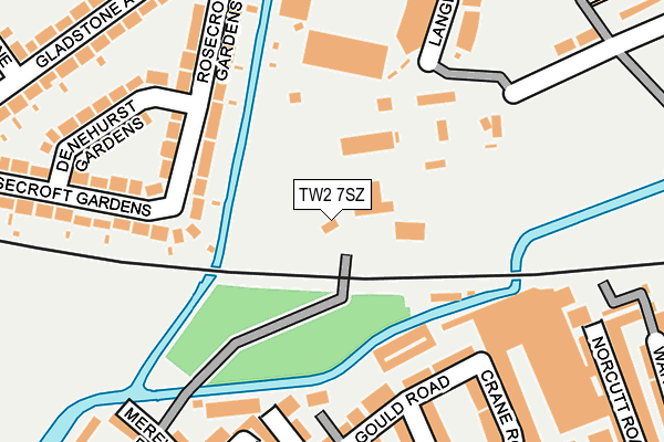 TW2 7SZ map - OS OpenMap – Local (Ordnance Survey)