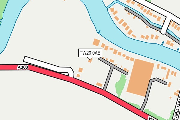 TW20 0AE map - OS OpenMap – Local (Ordnance Survey)