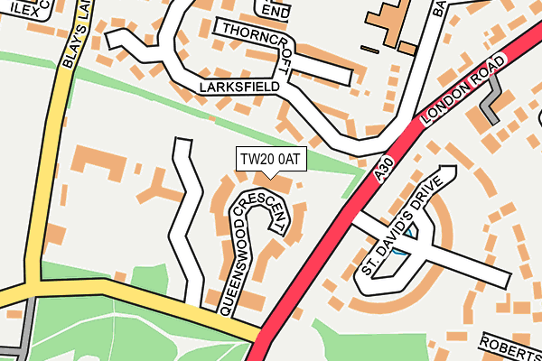 TW20 0AT map - OS OpenMap – Local (Ordnance Survey)
