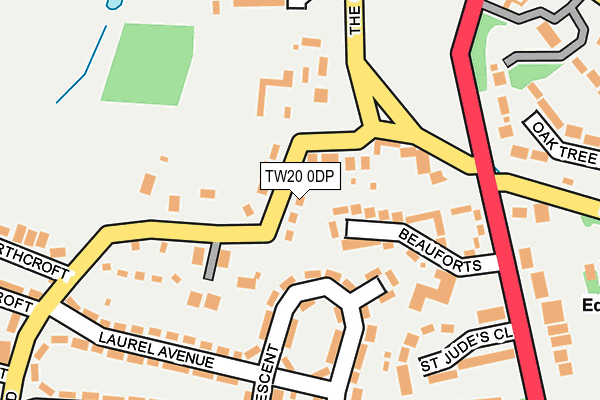 TW20 0DP map - OS OpenMap – Local (Ordnance Survey)