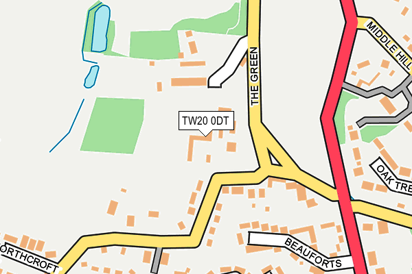 TW20 0DT map - OS OpenMap – Local (Ordnance Survey)