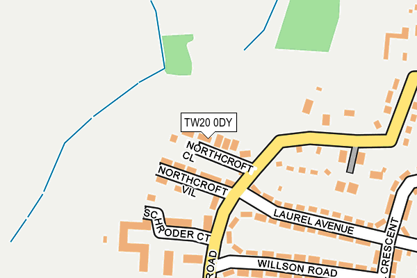 TW20 0DY map - OS OpenMap – Local (Ordnance Survey)