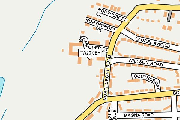 TW20 0EH map - OS OpenMap – Local (Ordnance Survey)