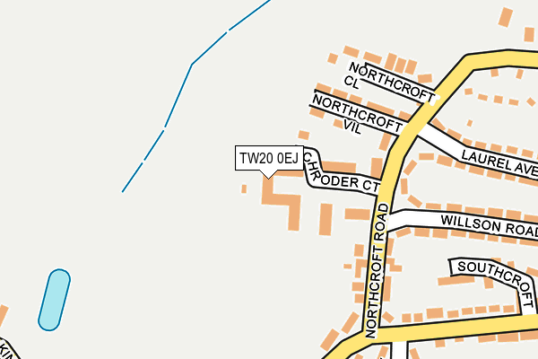 TW20 0EJ map - OS OpenMap – Local (Ordnance Survey)