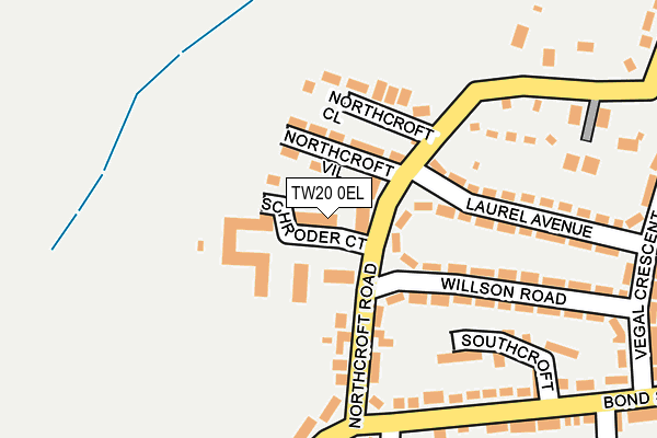 TW20 0EL map - OS OpenMap – Local (Ordnance Survey)
