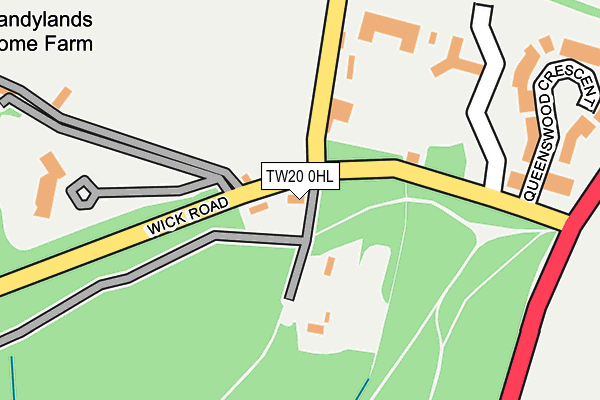 TW20 0HL map - OS OpenMap – Local (Ordnance Survey)