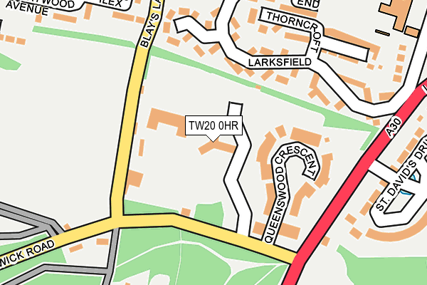 TW20 0HR map - OS OpenMap – Local (Ordnance Survey)