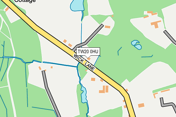 TW20 0HU map - OS OpenMap – Local (Ordnance Survey)