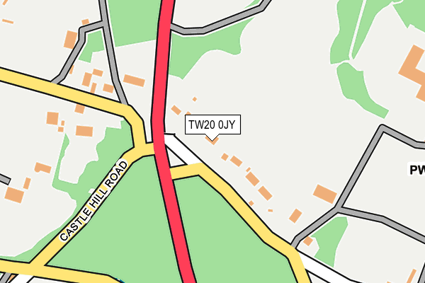 TW20 0JY map - OS OpenMap – Local (Ordnance Survey)