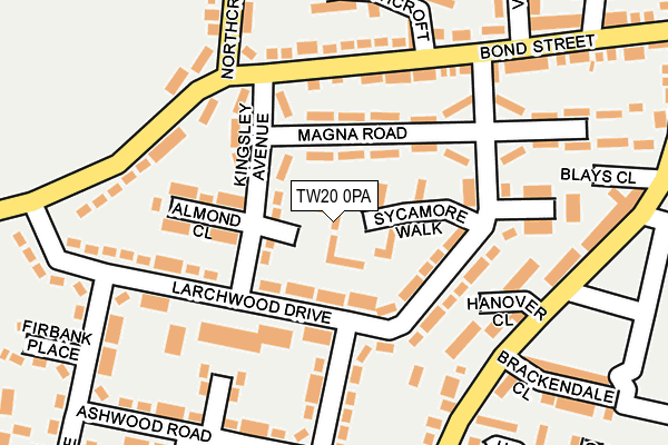 TW20 0PA map - OS OpenMap – Local (Ordnance Survey)