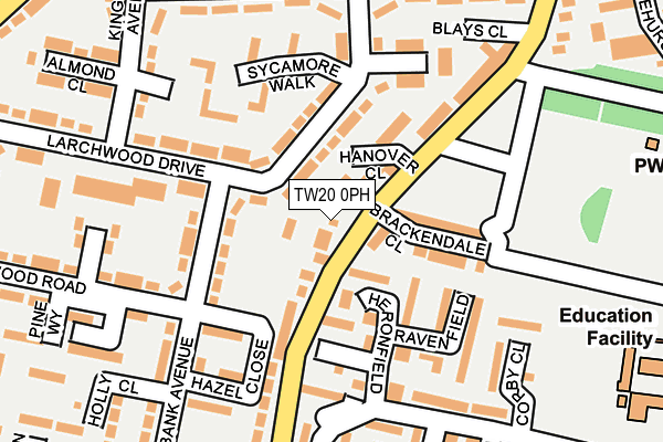 TW20 0PH map - OS OpenMap – Local (Ordnance Survey)