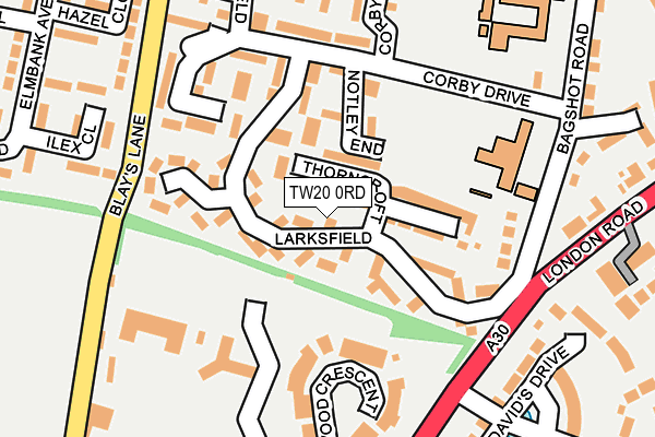 TW20 0RD map - OS OpenMap – Local (Ordnance Survey)