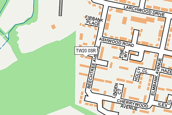 TW20 0SR map - OS OpenMap – Local (Ordnance Survey)