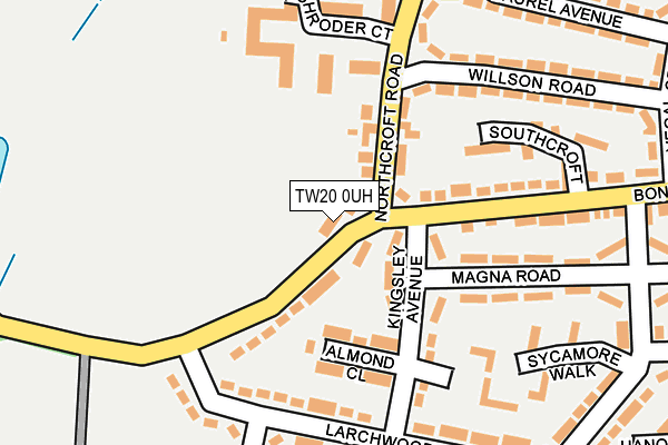 TW20 0UH map - OS OpenMap – Local (Ordnance Survey)