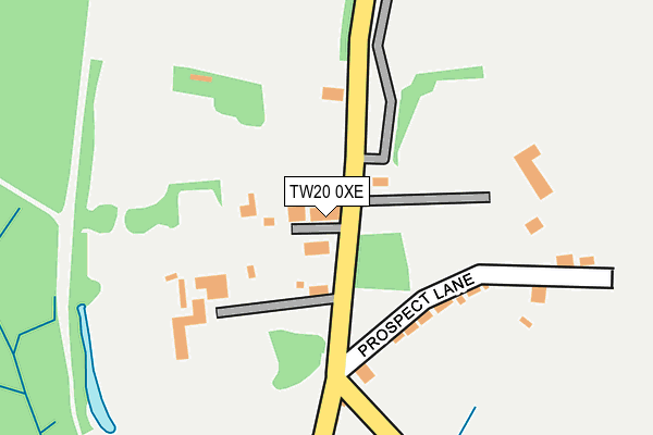 TW20 0XE map - OS OpenMap – Local (Ordnance Survey)