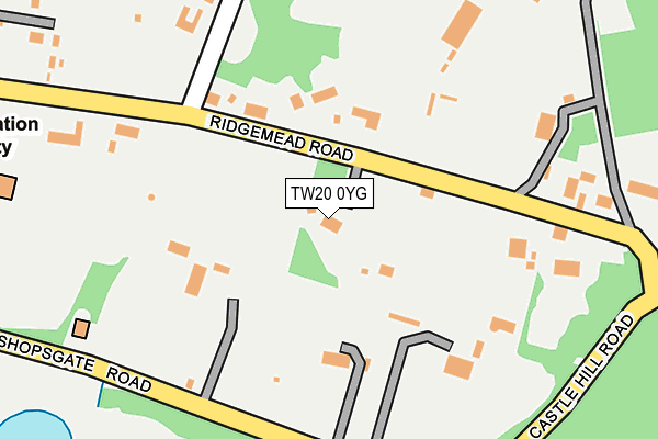 TW20 0YG map - OS OpenMap – Local (Ordnance Survey)