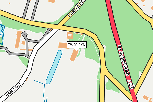 TW20 0YN map - OS OpenMap – Local (Ordnance Survey)