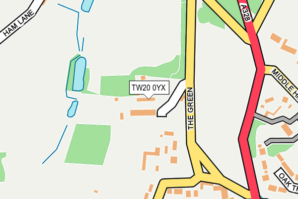 TW20 0YX map - OS OpenMap – Local (Ordnance Survey)