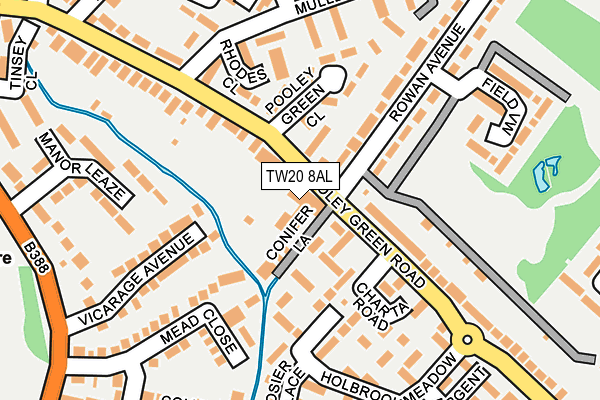 TW20 8AL map - OS OpenMap – Local (Ordnance Survey)