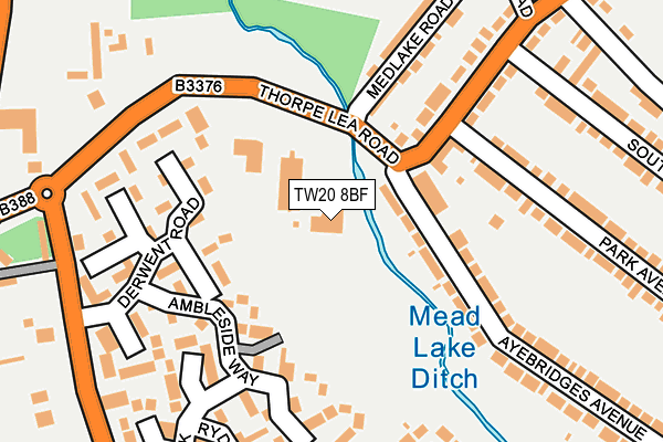 TW20 8BF map - OS OpenMap – Local (Ordnance Survey)
