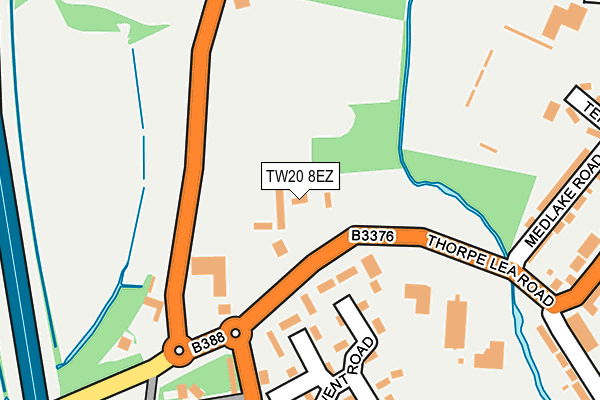 TW20 8EZ map - OS OpenMap – Local (Ordnance Survey)