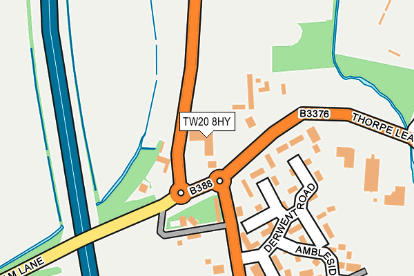 TW20 8HY map - OS OpenMap – Local (Ordnance Survey)