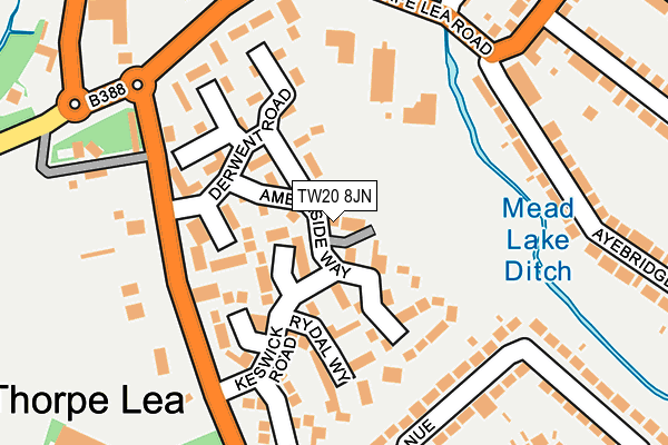 TW20 8JN map - OS OpenMap – Local (Ordnance Survey)