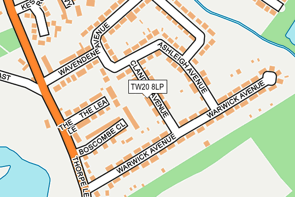 Map of TULLEYS LTD at local scale