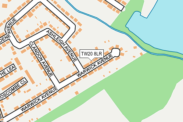 TW20 8LR map - OS OpenMap – Local (Ordnance Survey)