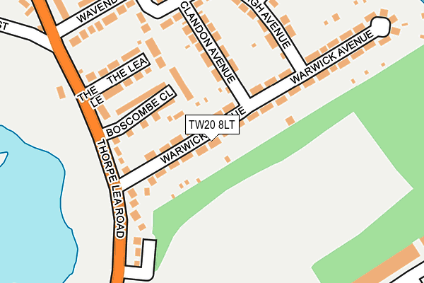 TW20 8LT map - OS OpenMap – Local (Ordnance Survey)