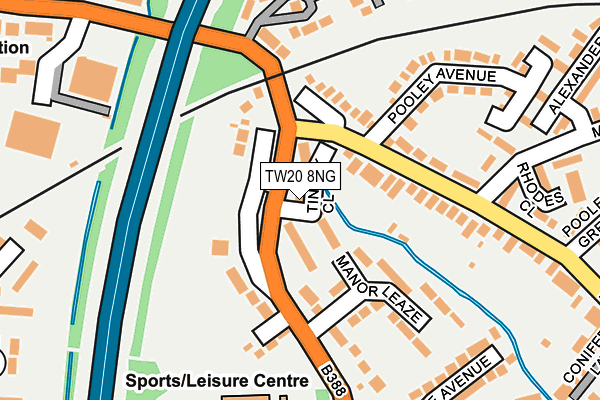 TW20 8NG map - OS OpenMap – Local (Ordnance Survey)