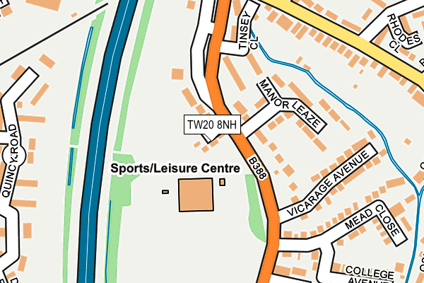 TW20 8NH map - OS OpenMap – Local (Ordnance Survey)