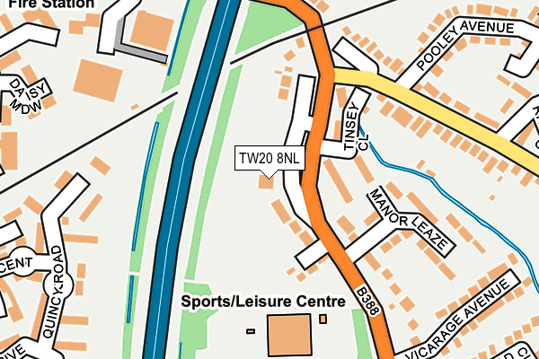 TW20 8NL map - OS OpenMap – Local (Ordnance Survey)