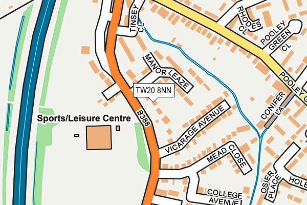 TW20 8NN map - OS OpenMap – Local (Ordnance Survey)