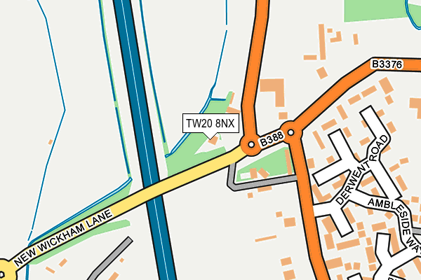 TW20 8NX map - OS OpenMap – Local (Ordnance Survey)