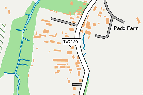 TW20 8QJ map - OS OpenMap – Local (Ordnance Survey)