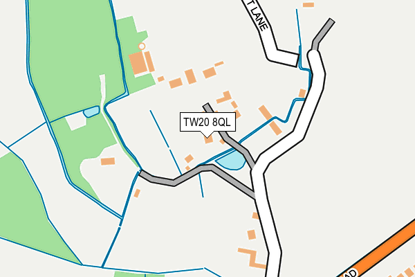 TW20 8QL map - OS OpenMap – Local (Ordnance Survey)