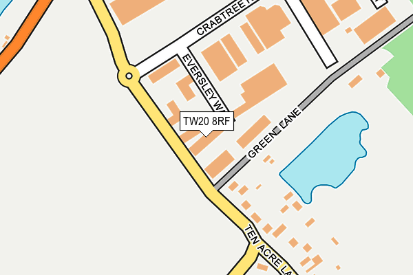 TW20 8RF map - OS OpenMap – Local (Ordnance Survey)