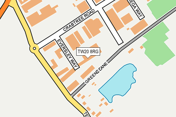 TW20 8RG map - OS OpenMap – Local (Ordnance Survey)