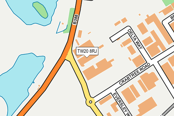 TW20 8RJ map - OS OpenMap – Local (Ordnance Survey)