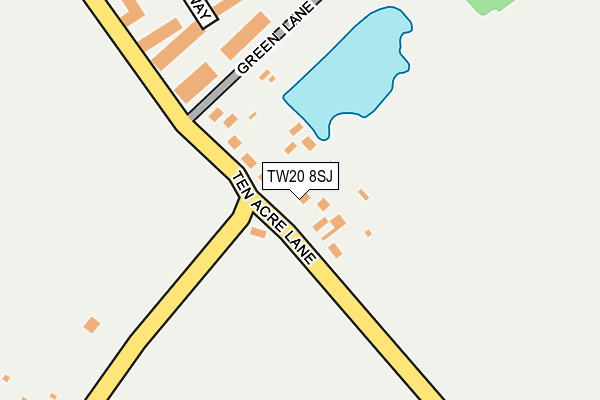 TW20 8SJ map - OS OpenMap – Local (Ordnance Survey)