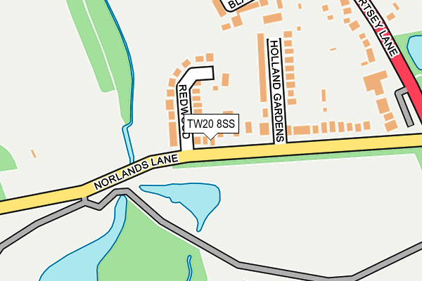 TW20 8SS map - OS OpenMap – Local (Ordnance Survey)